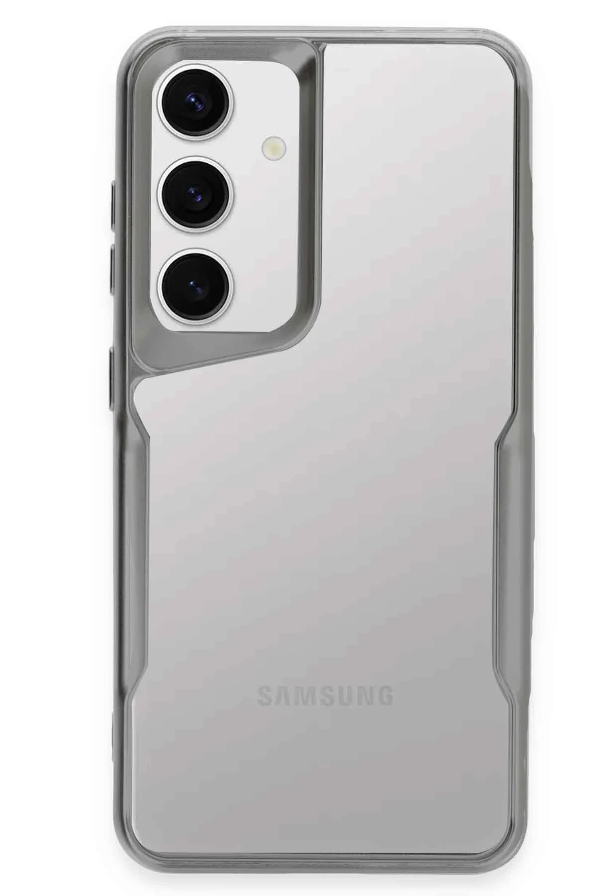 uryport Samsung Galaxy A16 5G Kılıf Boyi Silikon Kapak - Gümüş
