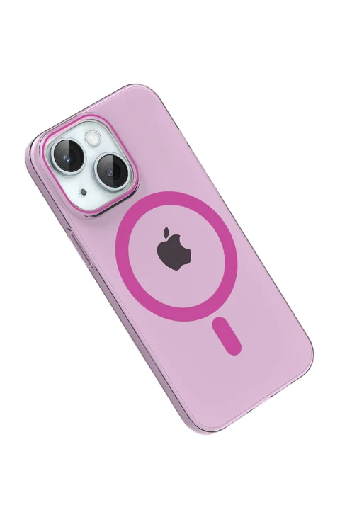 Joko Apple iPhone 14 PC Blank Magsafe Kapak - Pembe