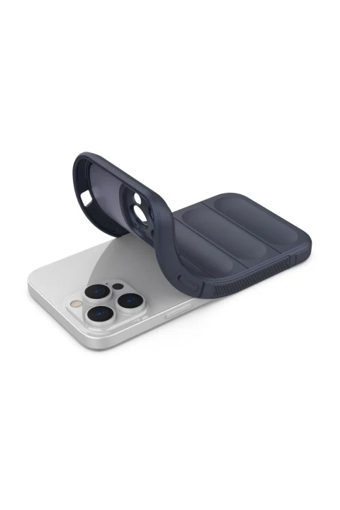 uryport Apple iPhone 14 Pro Max Kılıf Optimum Silikon - Lacivert