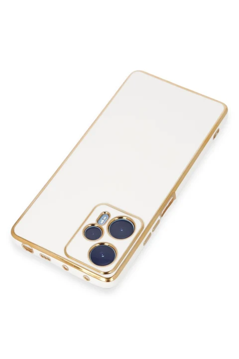 uryport Xiaomi Poco F5 Kılıf Volet Silikon - Beyaz