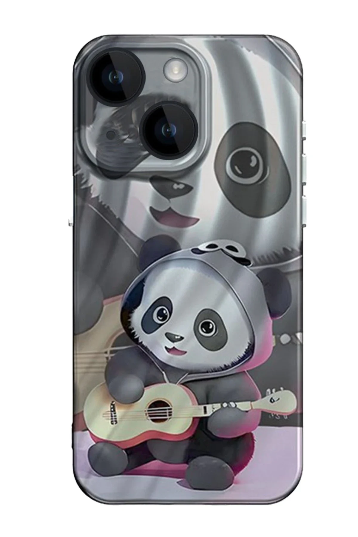 uryport Apple iPhone 15 Kılıf Crew Desenli Kapak - Panda