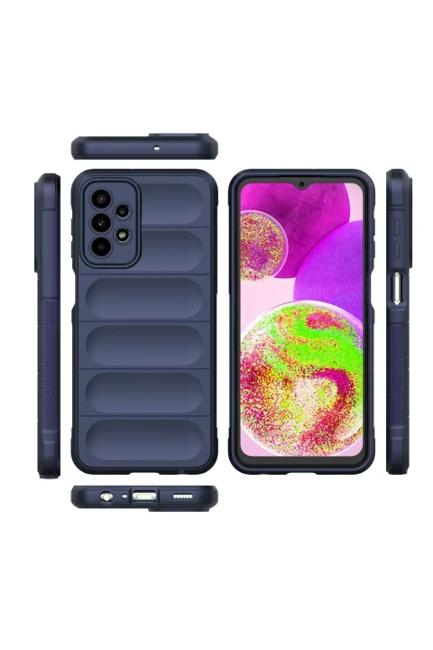 uryport Samsung Galaxy A23 4G Kılıf Optimum Silikon - Lacivert