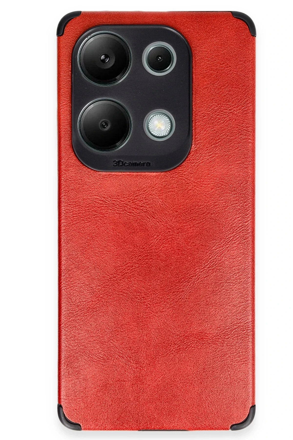 uryport Xiaomi Redmi Note 13 4G Kılıf Loop Deri Silikon - Kırmızı