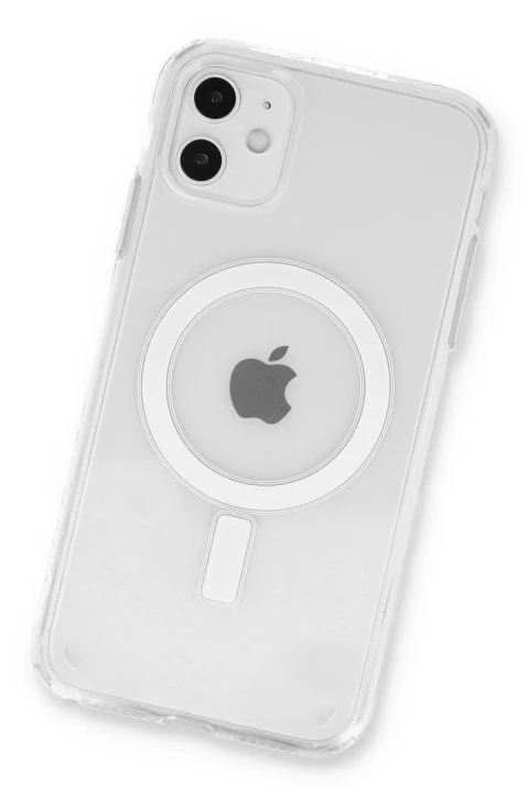 uryport Apple iPhone 11 Kılıf Pc Real Magsafe Kapak - Şeffaf