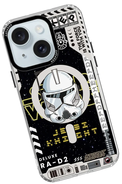 Keep Off Apple iPhone 15 DNA Magsafe Kapak - Jedi Knight
