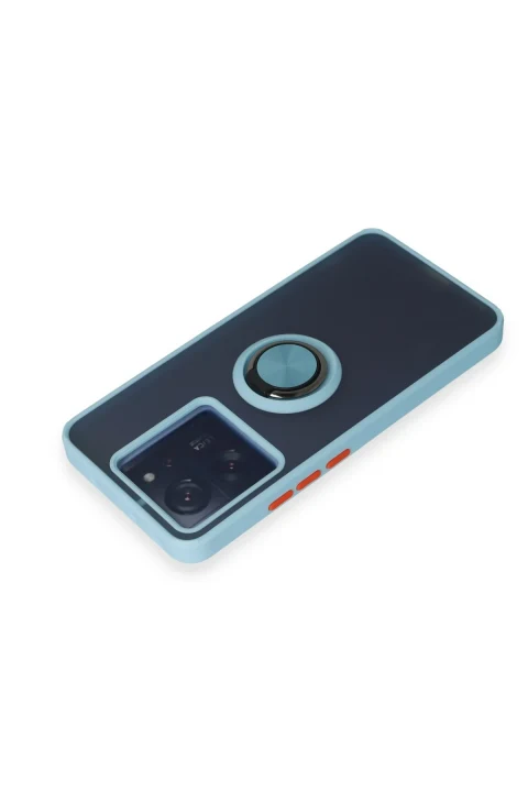 uryport Xiaomi Mi 13T Kılıf Montreal Yüzüklü Silikon Kapak - Buz Mavi