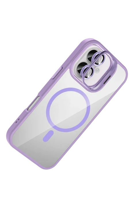 Joko Apple iPhone 17 Remim Lensli Magsafe Standlı Kapak - Lila