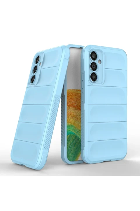 uryport Samsung Galaxy A34 5G Kılıf Optimum Silikon - Sky Blue