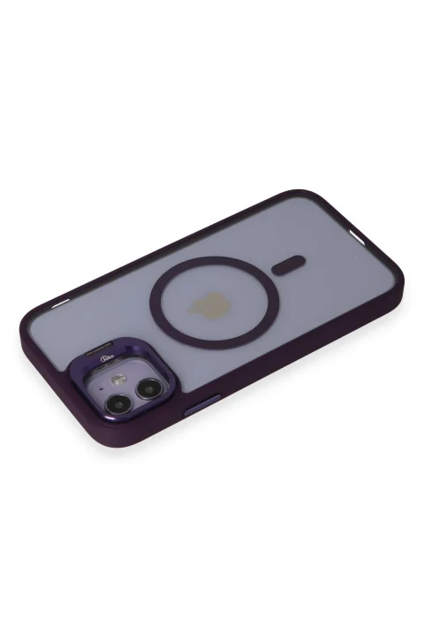 Joko Apple iPhone 11 Kılıf Roblox Lens Magsafe Standlı Kapak - Derin Mor