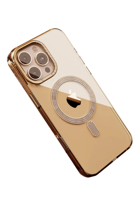 Joko Apple iPhone 16 Pro Max Tash Diamond Magsafe Kapak - Gold