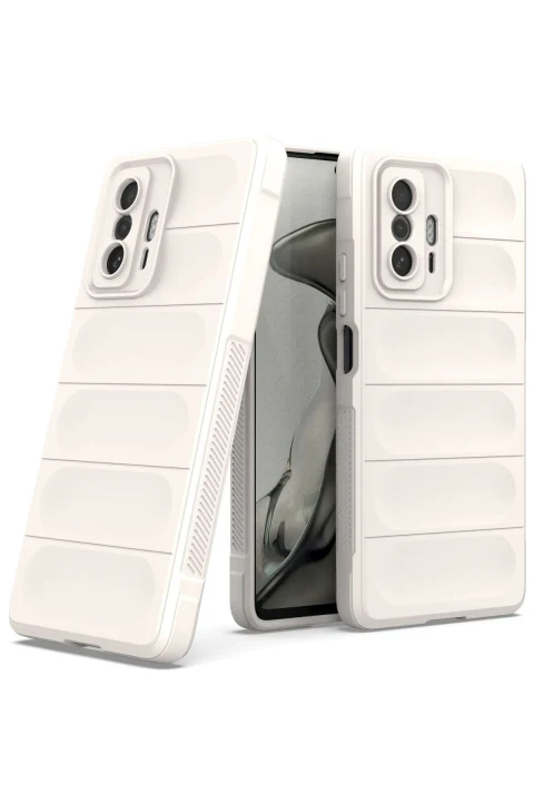 uryport Xiaomi Mi 11T Kılıf Optimum Silikon - Krem