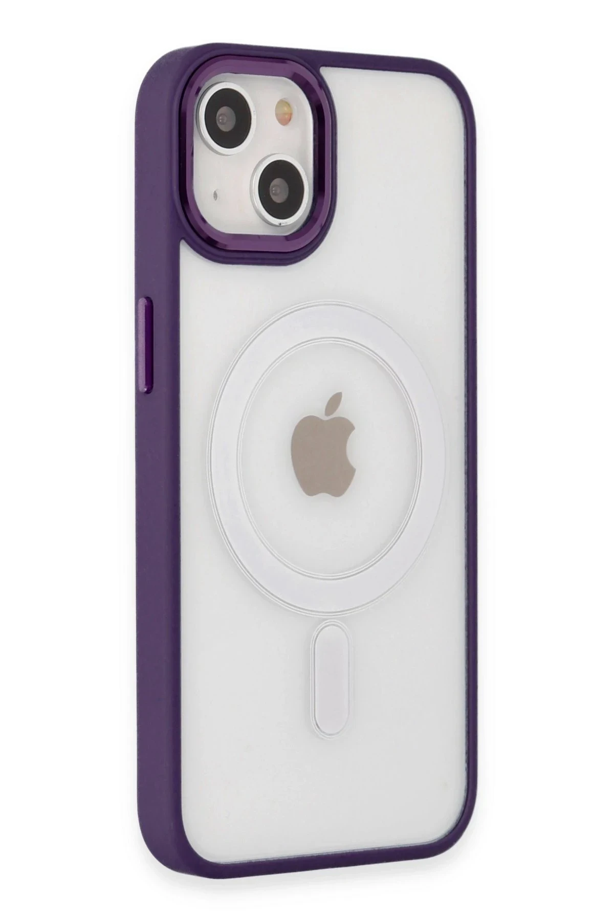 uryport Apple iPhone 15 Kılıf Room Magneticsafe Silikon - Derin Mor