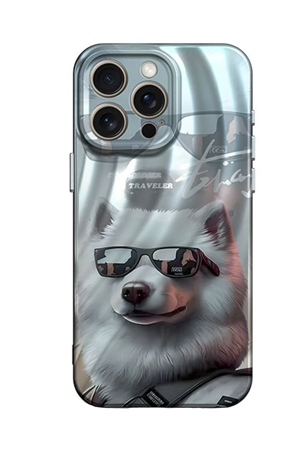 uryport Apple iPhone 15 Pro Kılıf Crew Desenli Kapak - Köpek