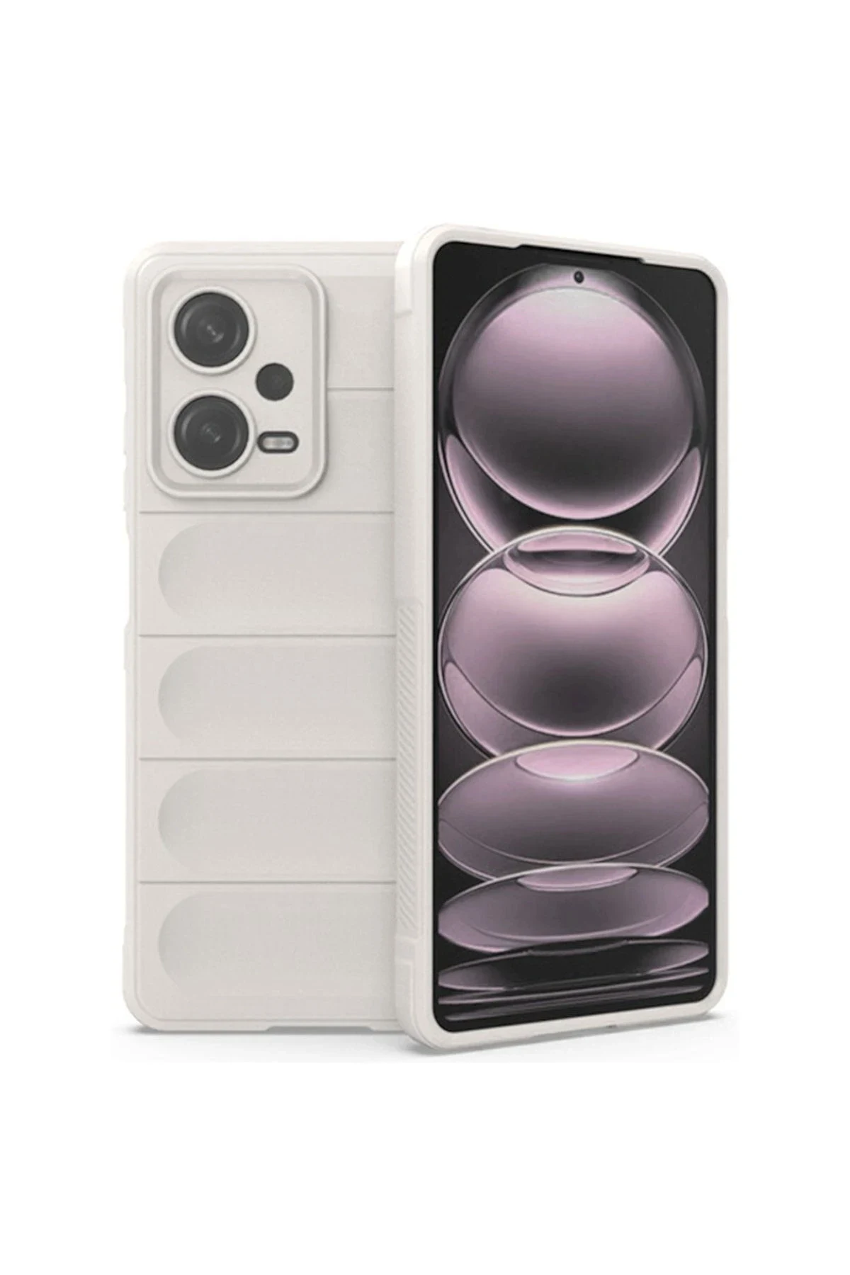 uryport Xiaomi Redmi Note 12 4G Kılıf Optimum Silikon - Krem