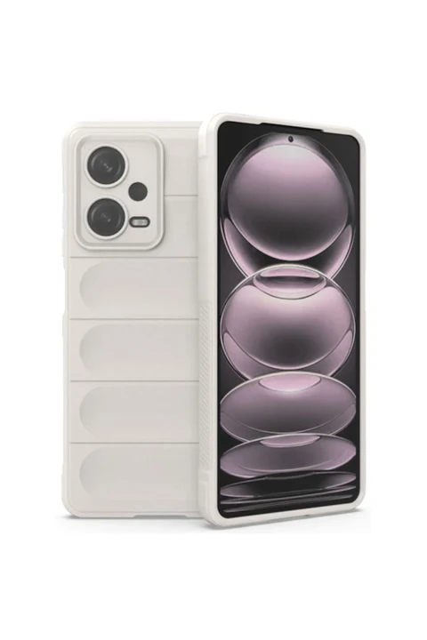 uryport Xiaomi Redmi Note 12 4G Kılıf Optimum Silikon - Krem