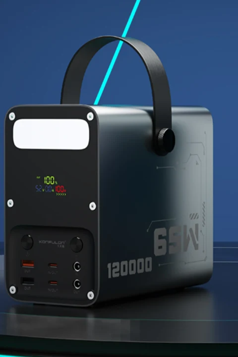 Konfulon A70Q 120.000 mAh 65W PD Hızlı Şarj Powerbank - Gri