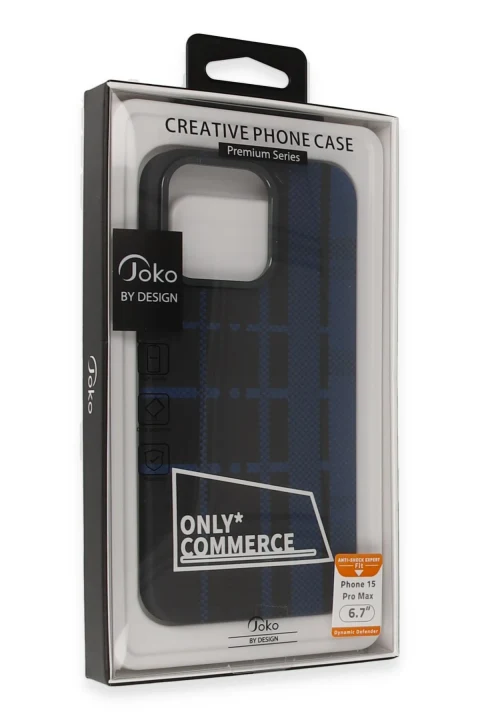 Joko Apple iPhone 15 Pro Max Kılıf Taret Kapak - Mavi