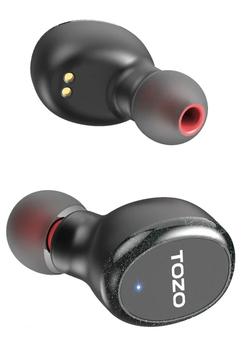 Tozo T10S Çağrı Gürültü Engelleyici Özellikli Ultra Hafif IPX8 Su Geçirmez Bluetooth 5.2 Kablosuz Airpods Kulaklık - Siyah