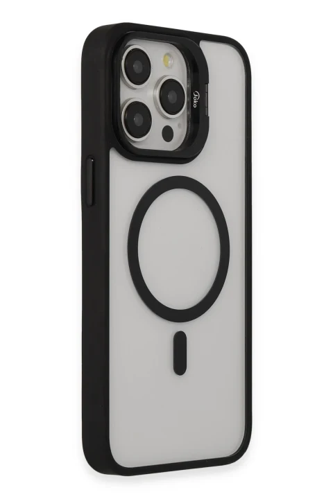 Joko Apple iPhone 15 Pro Max Kılıf Roblox Lens Magsafe Standlı Kapak - Siyah