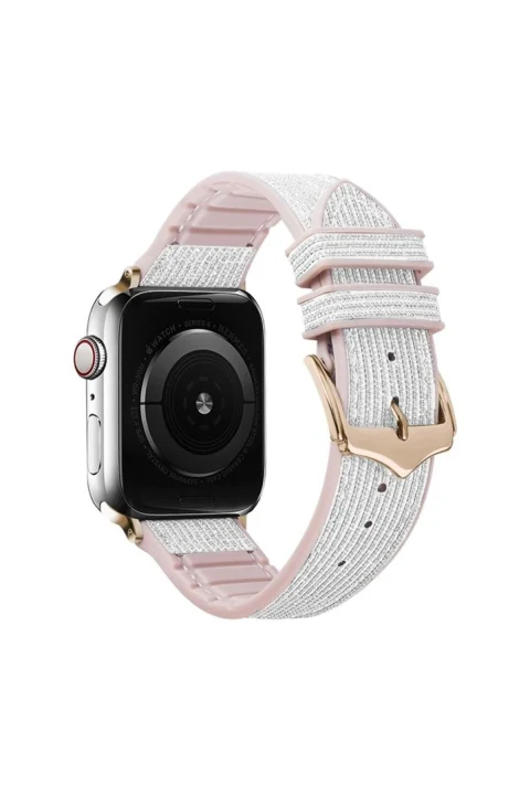 Movenchy Apple Watch 45mm Blink Kordon - Beyaz