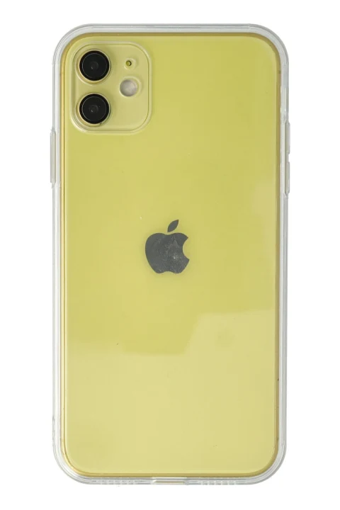 uryport Apple iPhone 11 Kılıf Razer Lensli Silikon - Şeffaf