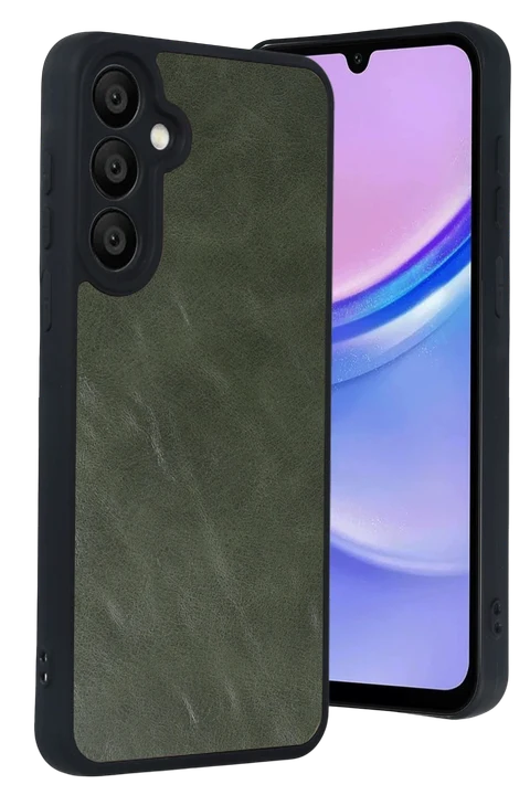 uryport Samsung Galaxy A37 5G Aras Deri Kapak - Yeşil