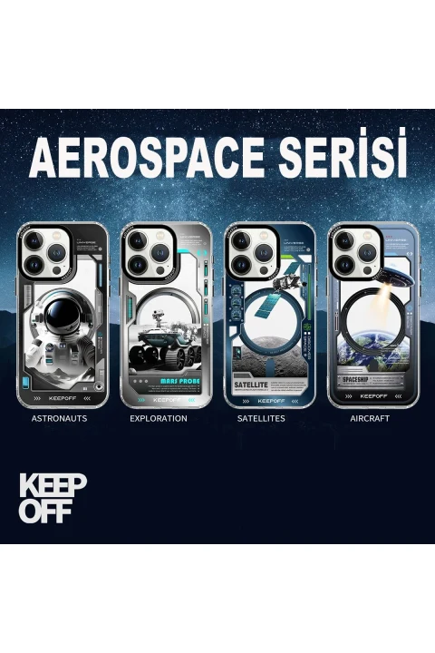 Keep Off Apple iPhone 15 Pro Aerospace Magsafe Kapak - Explore