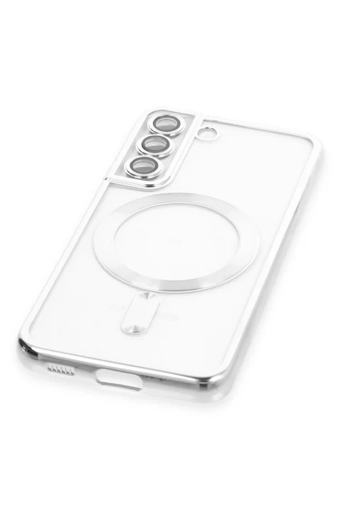uryport Samsung Galaxy S22 Kılıf Kross Magneticsafe Kapak - Gümüş