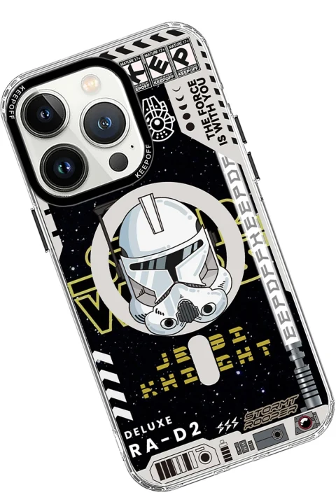 Keep Off Apple iPhone 15 Pro Max DNA Magsafe Kapak - Jedi Knight