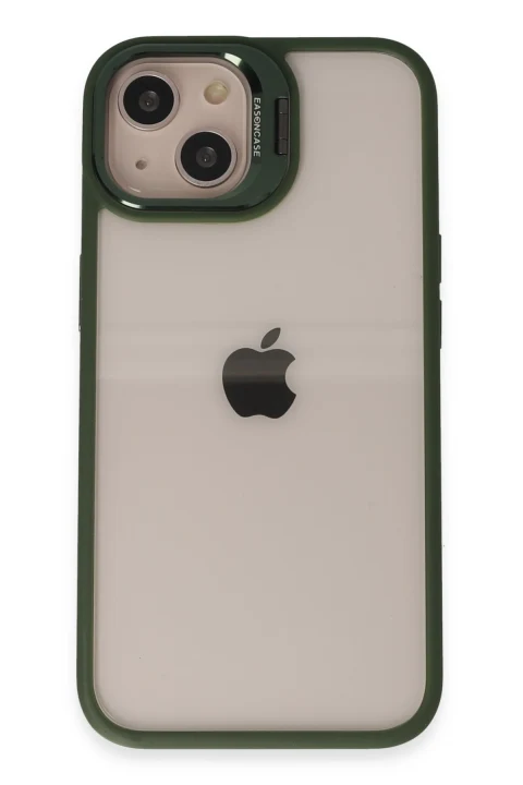 Joko Apple iPhone 15 Kılıf Roblox Lens Standlı Kapak - Koyu Yeşil