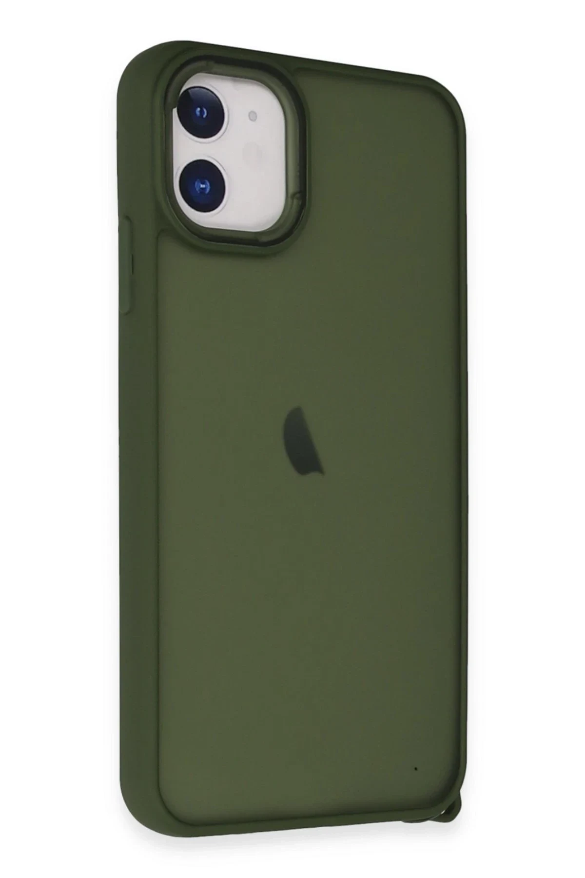 uryport Apple iPhone 12 Kılıf Elegant Kapak - Yeşil