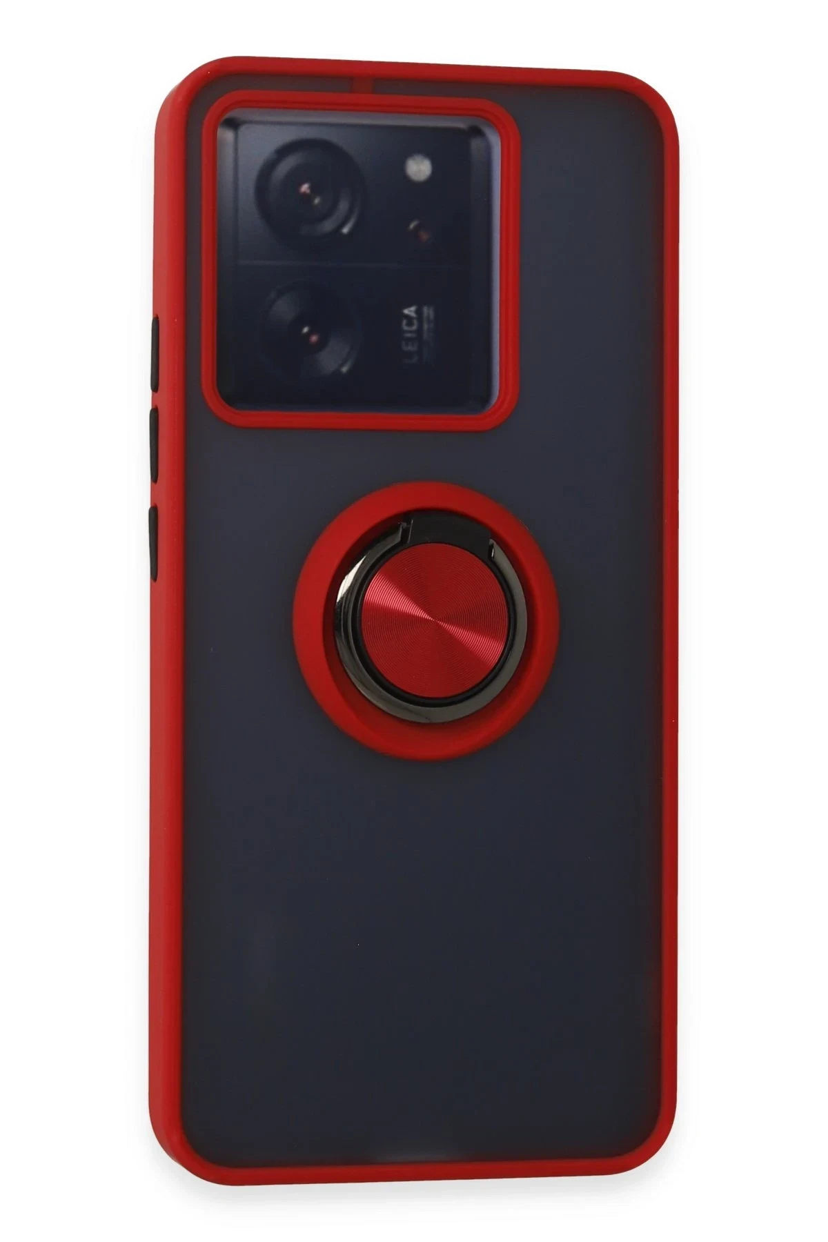 uryport Xiaomi Mi 13T Kılıf Montreal Yüzüklü Silikon Kapak - Kırmızı