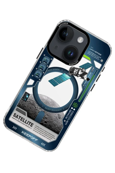 Keep Off Apple iPhone 15 Aerospace Magsafe Kapak - Satellite