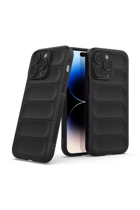 uryport Apple iPhone 13 Pro Max Kılıf Optimum Silikon - Siyah