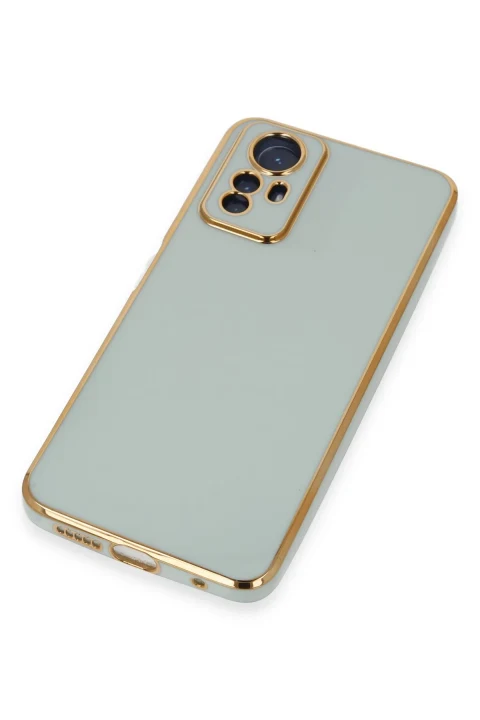 uryport Xiaomi Redmi Note 12S Kılıf Volet Silikon - Açık Yeşil