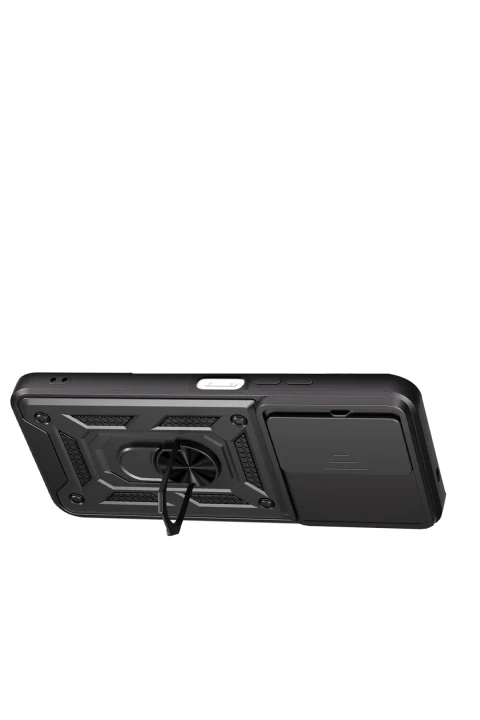 uryport Xiaomi Redmi 15C 4G Pars Lens Yüzüklü Silikon - Siyah