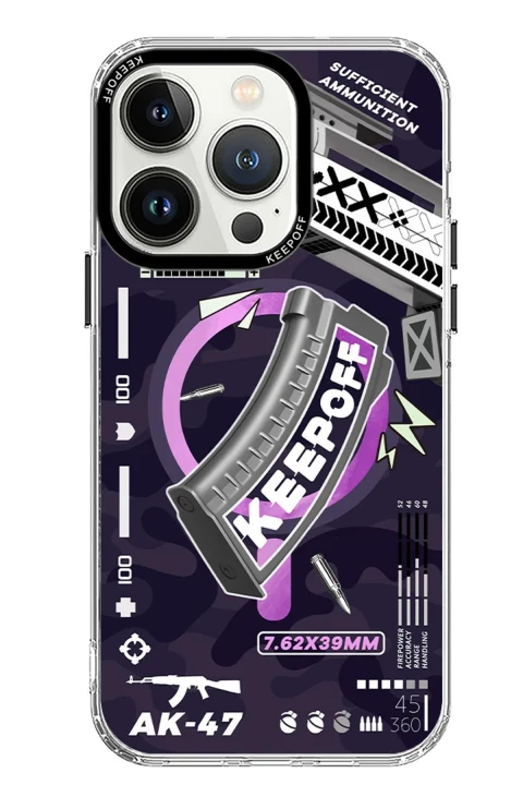Keep Off Apple iPhone 15 Pro Battlefield Magsafe Kapak - Prepare Ammuniton