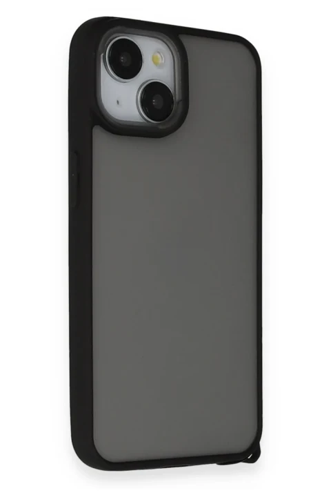uryport Apple iPhone 14 Kılıf Elegant Kapak - Siyah