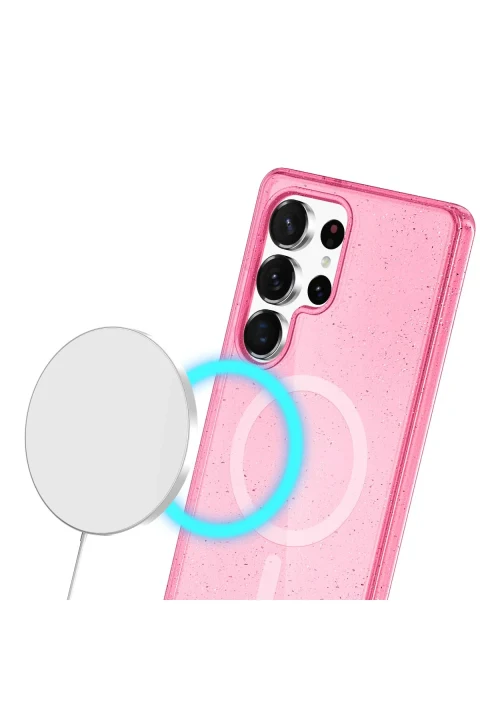 Joko Samsung Galaxy S24 Ultra Kılıf Star Magsafe Kapak - Pembe