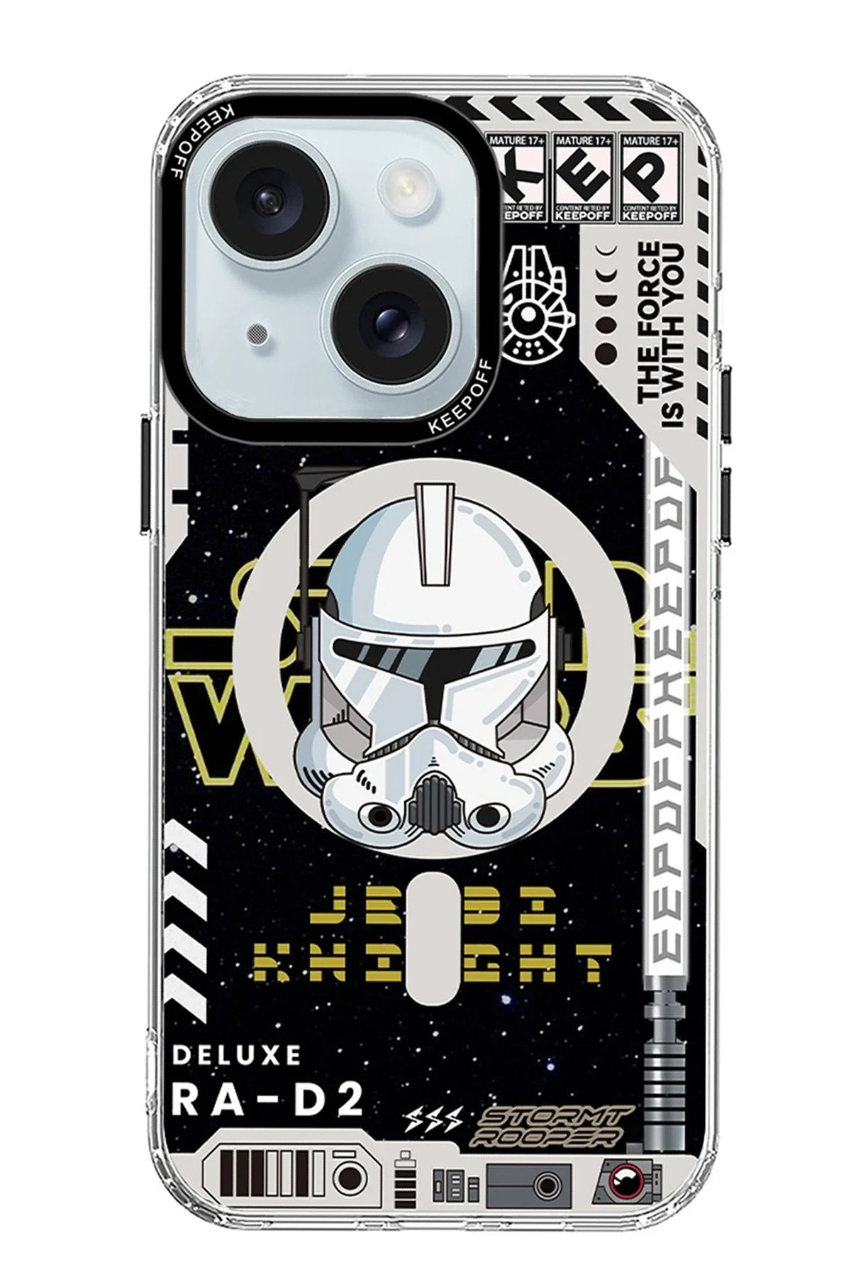 Keep Off Apple iPhone 15 DNA Magsafe Kapak - Jedi Knight