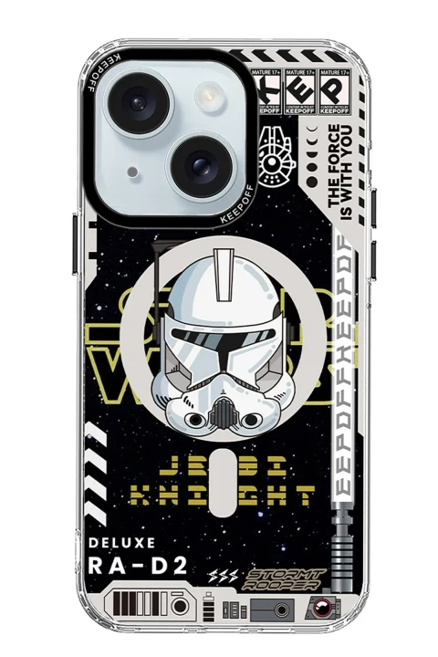 Keep Off Apple iPhone 15 DNA Magsafe Kapak - Jedi Knight