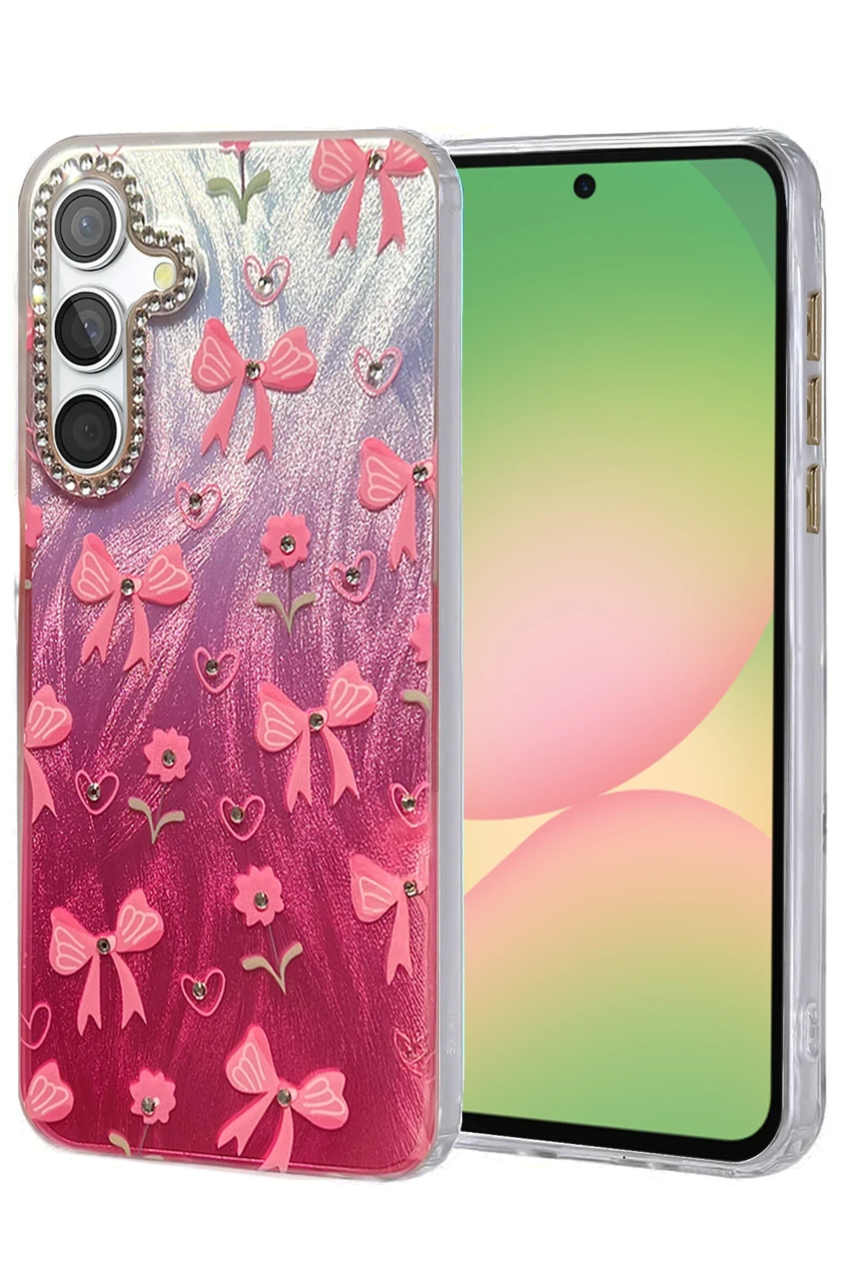 uryport Samsung Galaxy A56 Kılıf Blade Aynalı Desenli Kapak - Desen 3