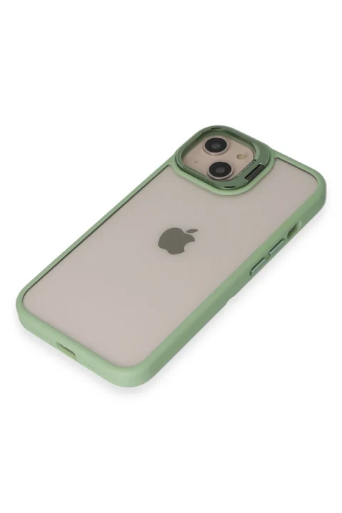 Joko Apple iPhone 15 Kılıf Roblox Lens Standlı Kapak - Yeşil