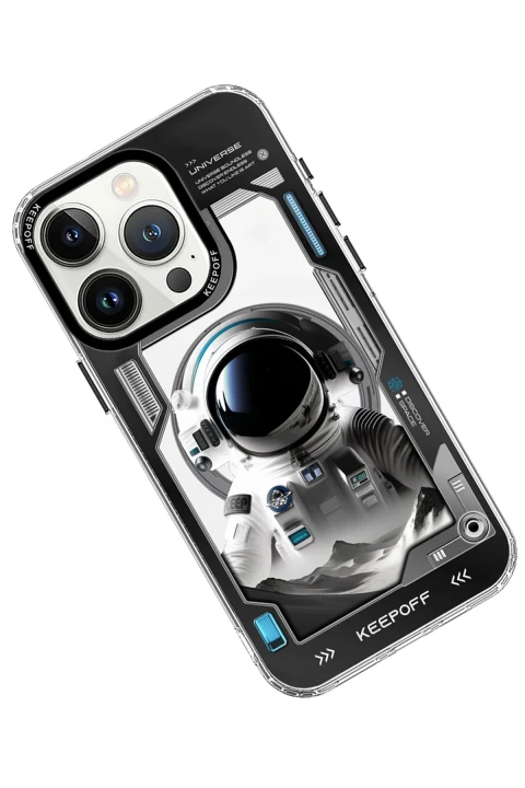 Keep Off Apple iPhone 15 Pro Max Aerospace Magsafe Kapak - Spaceman