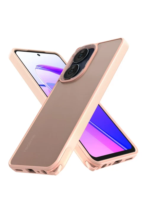 uryport Realme C55 Kılıf Elegant Kapak - Pudra