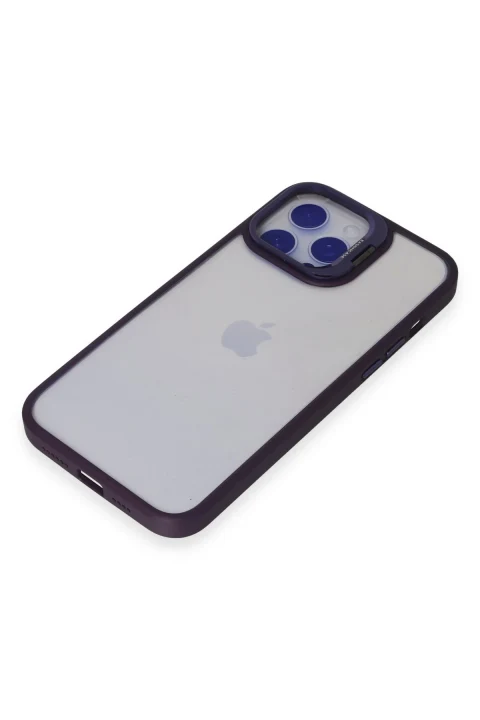 Joko Apple iPhone 14 Pro Max Kılıf Roblox Lens Standlı Kapak - Derin Mor