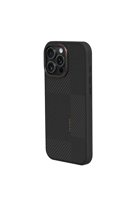 Joko Apple iPhone 16 Pro Max Orange Karbon Magsafe Kapak - Siyah
