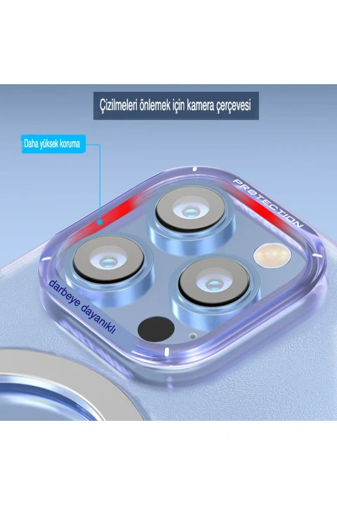 Joko Apple iPhone 14 Pro Max Kılıf Zoom Standlı Silikon - Siyah