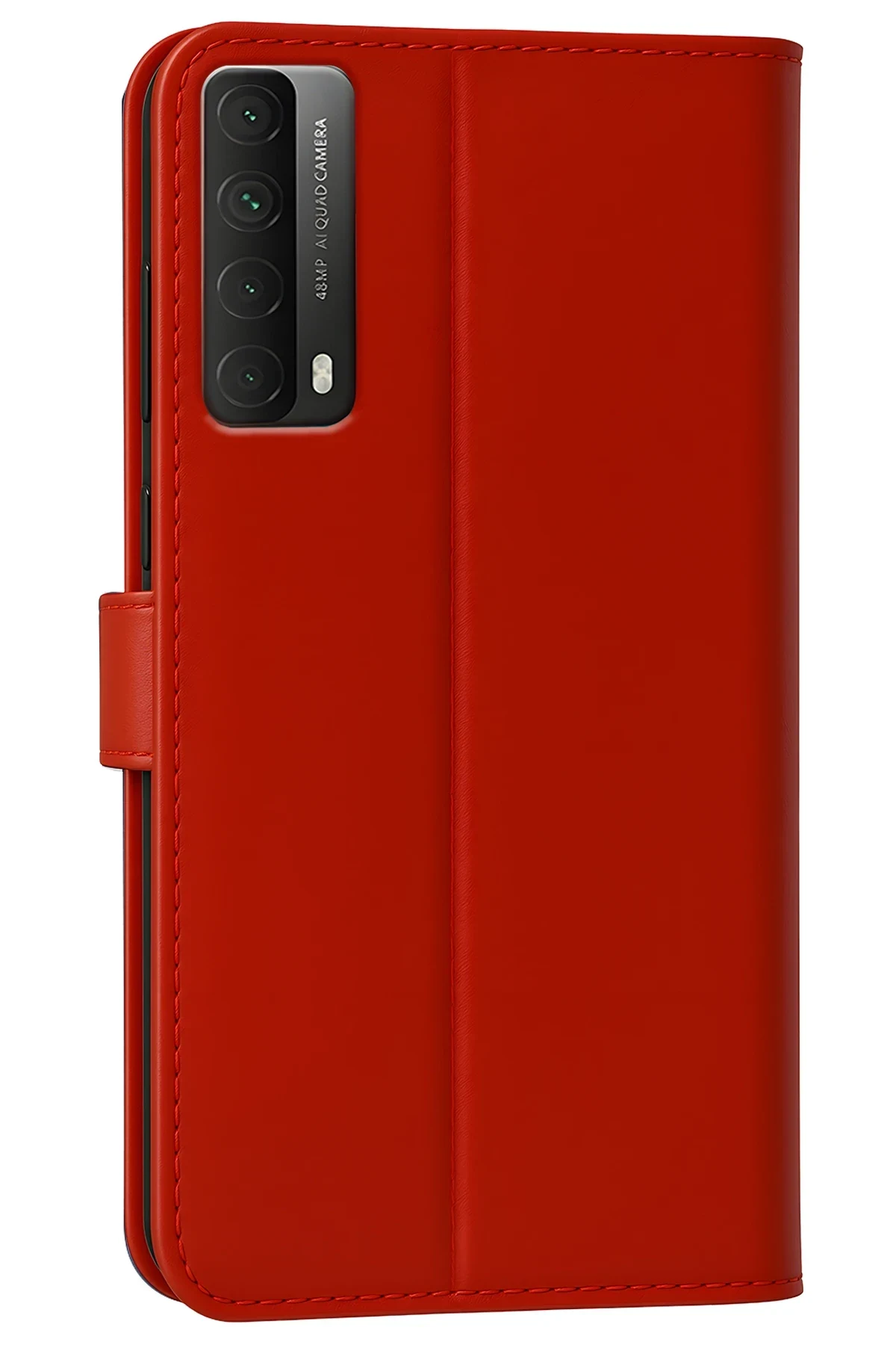 uryport Huawei P Smart 2021 Kılıf Trend S Plus Kapaklı Kılıf - Kırmızı