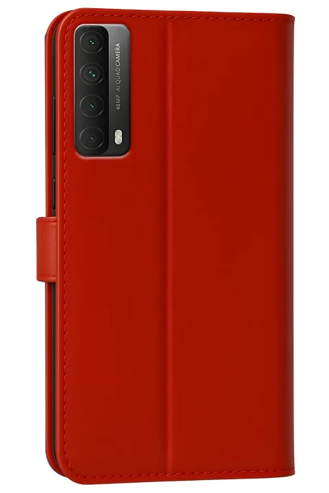 uryport Huawei P Smart 2021 Kılıf Trend S Plus Kapaklı Kılıf - Kırmızı